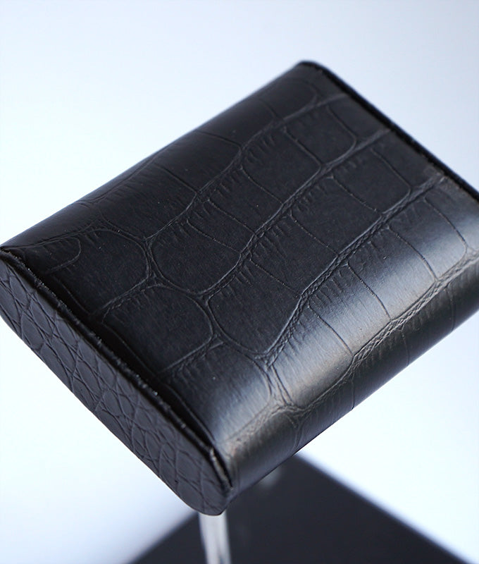 Leather and marble watch stand