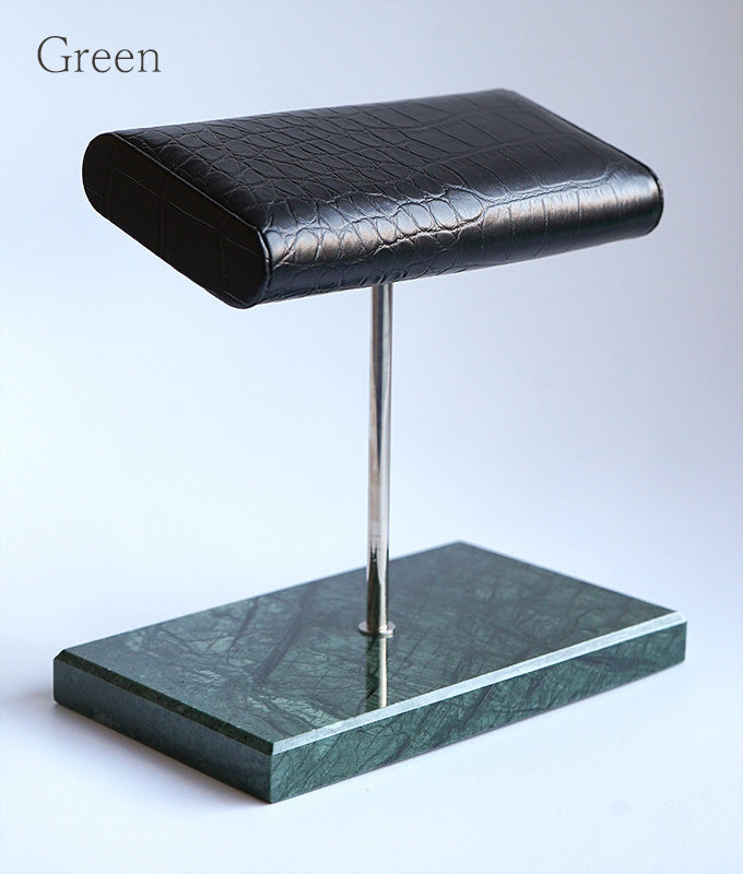 Leather and marble watch stand(L)