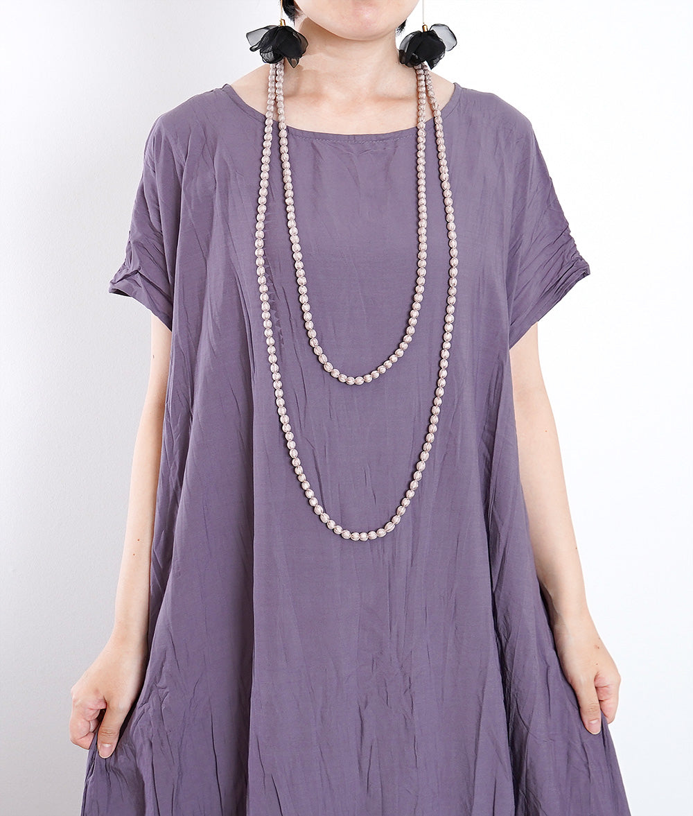 Silk ball necklace