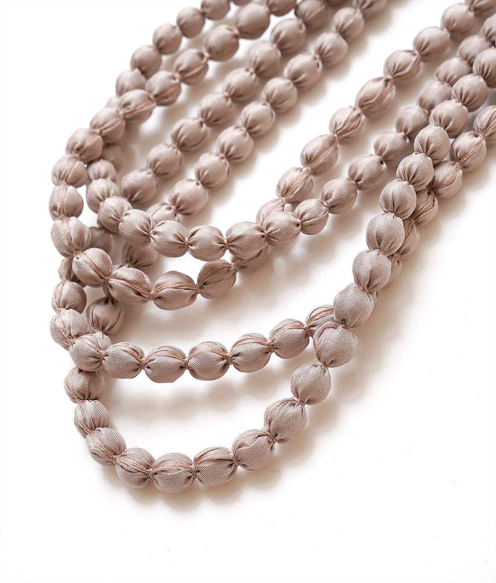 Silk ball necklace