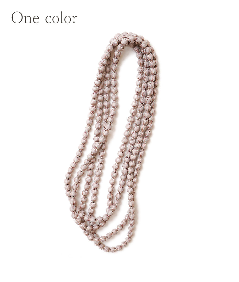 Silk ball necklace
