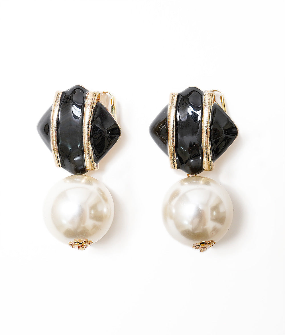 Big pearl ear clipps
