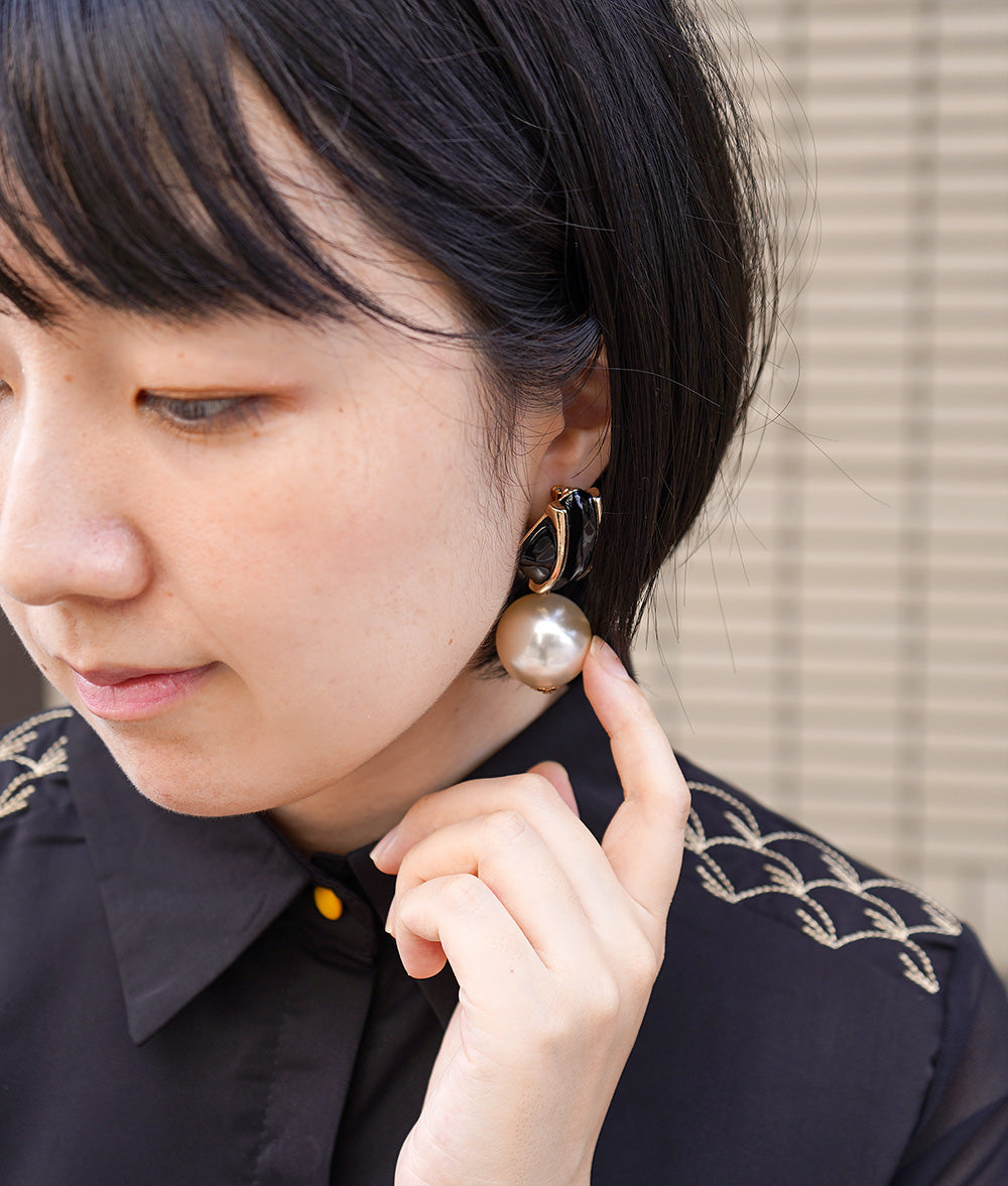 Big pearl ear clipps