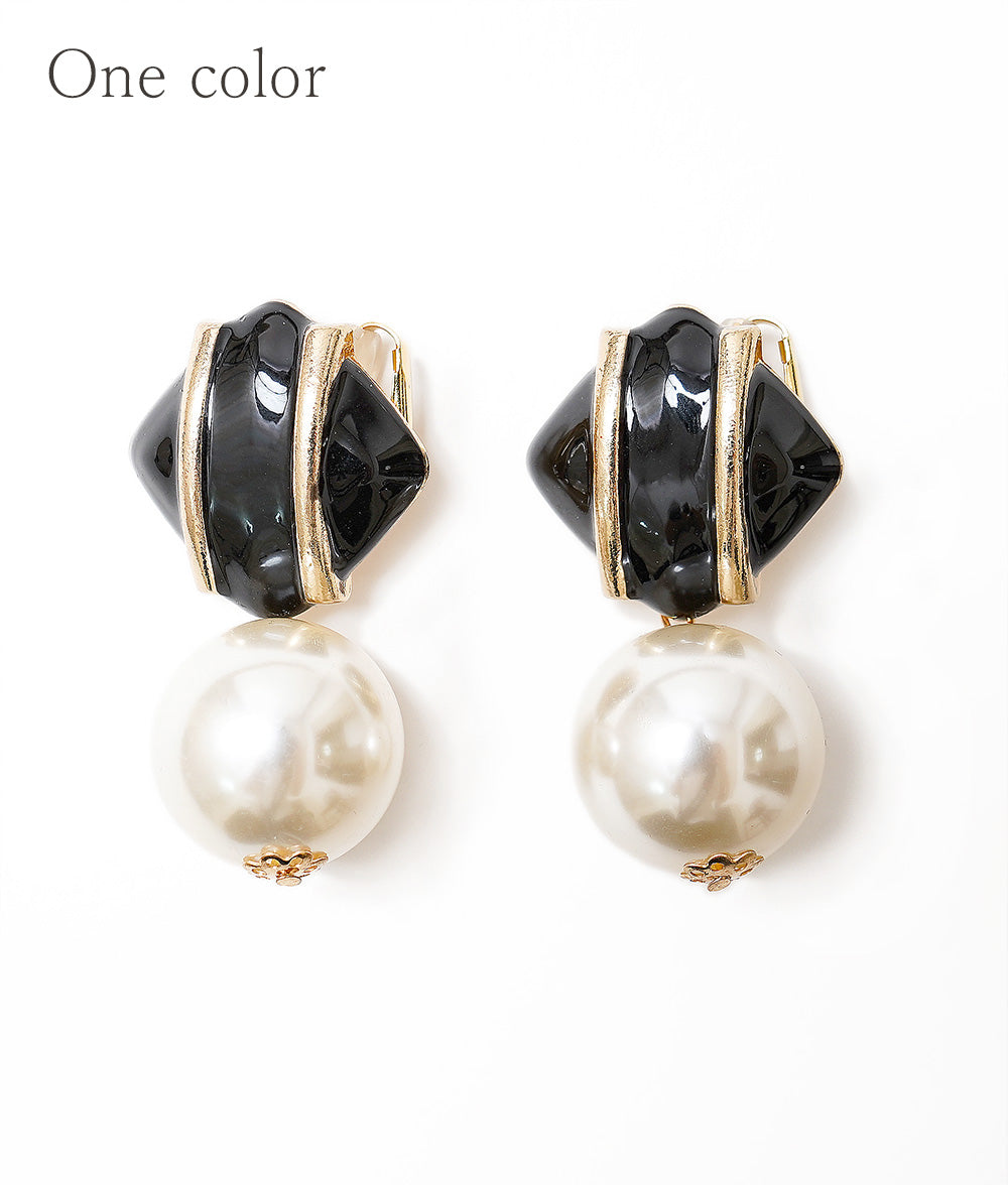 Big pearl ear clipps