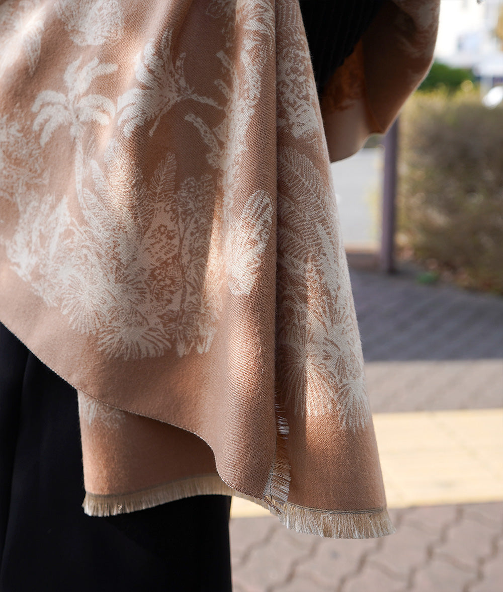 Reversible botanical stole