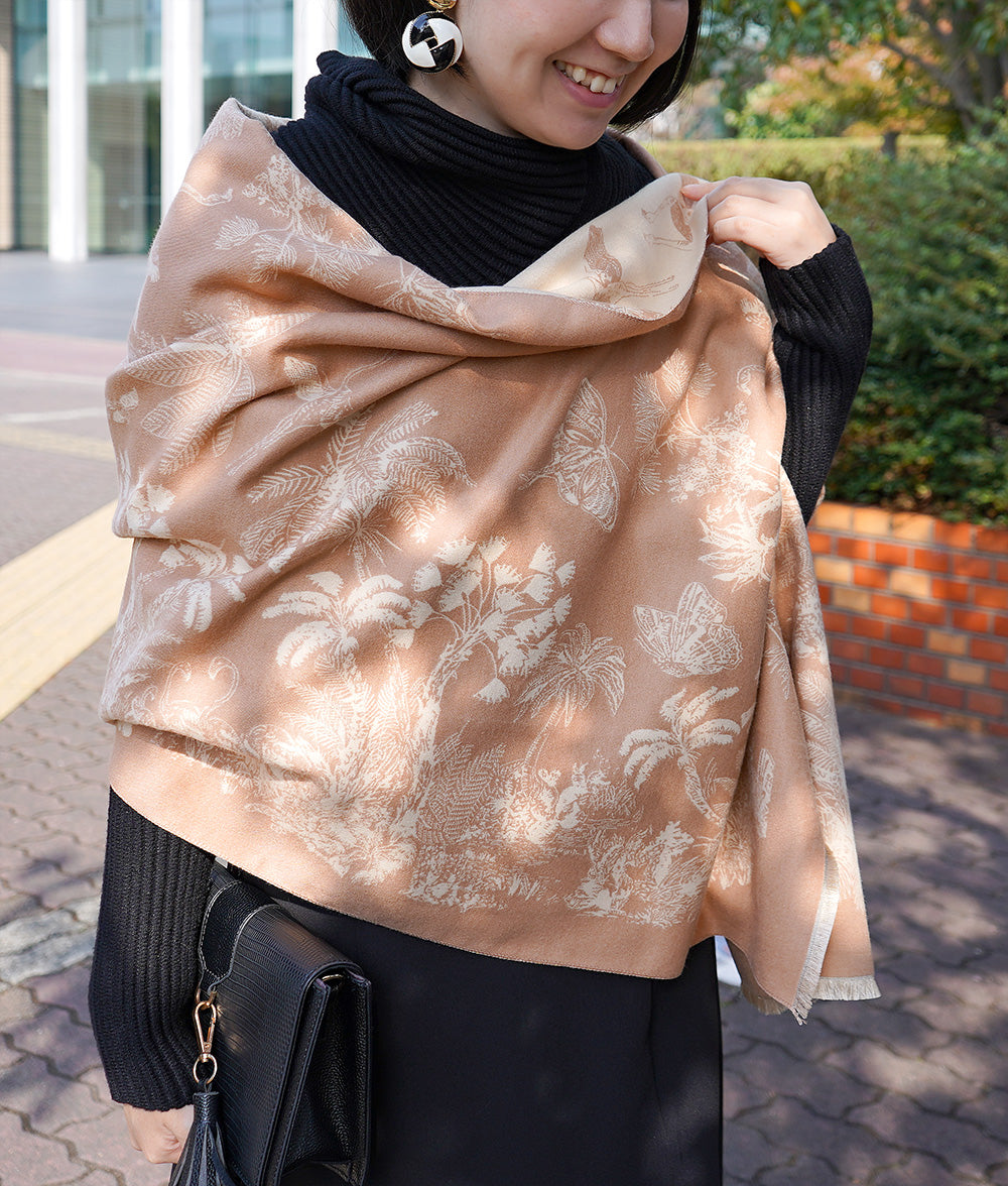 Reversible botanical stole