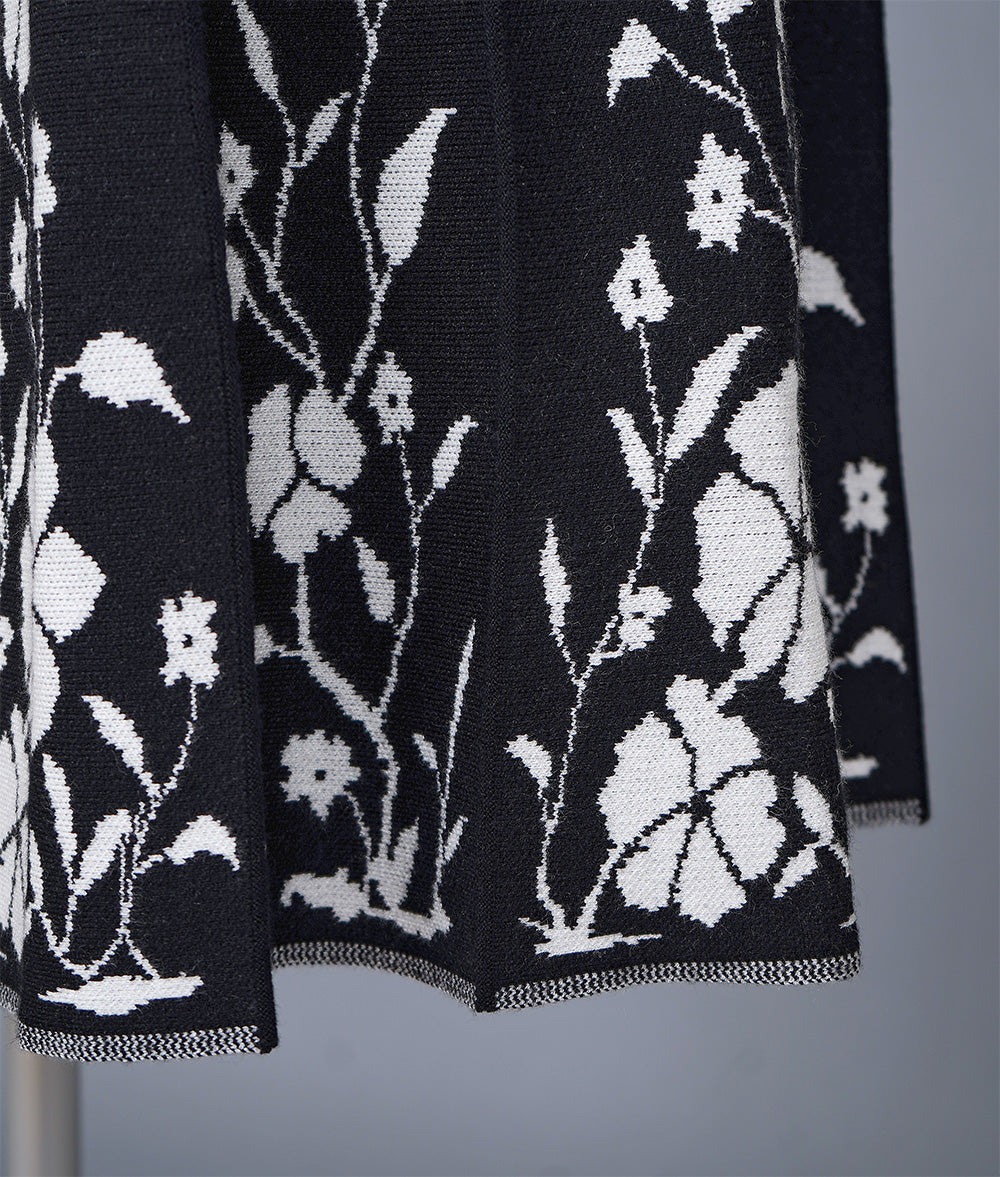 Beautiful silhouette pedicel knit skirt