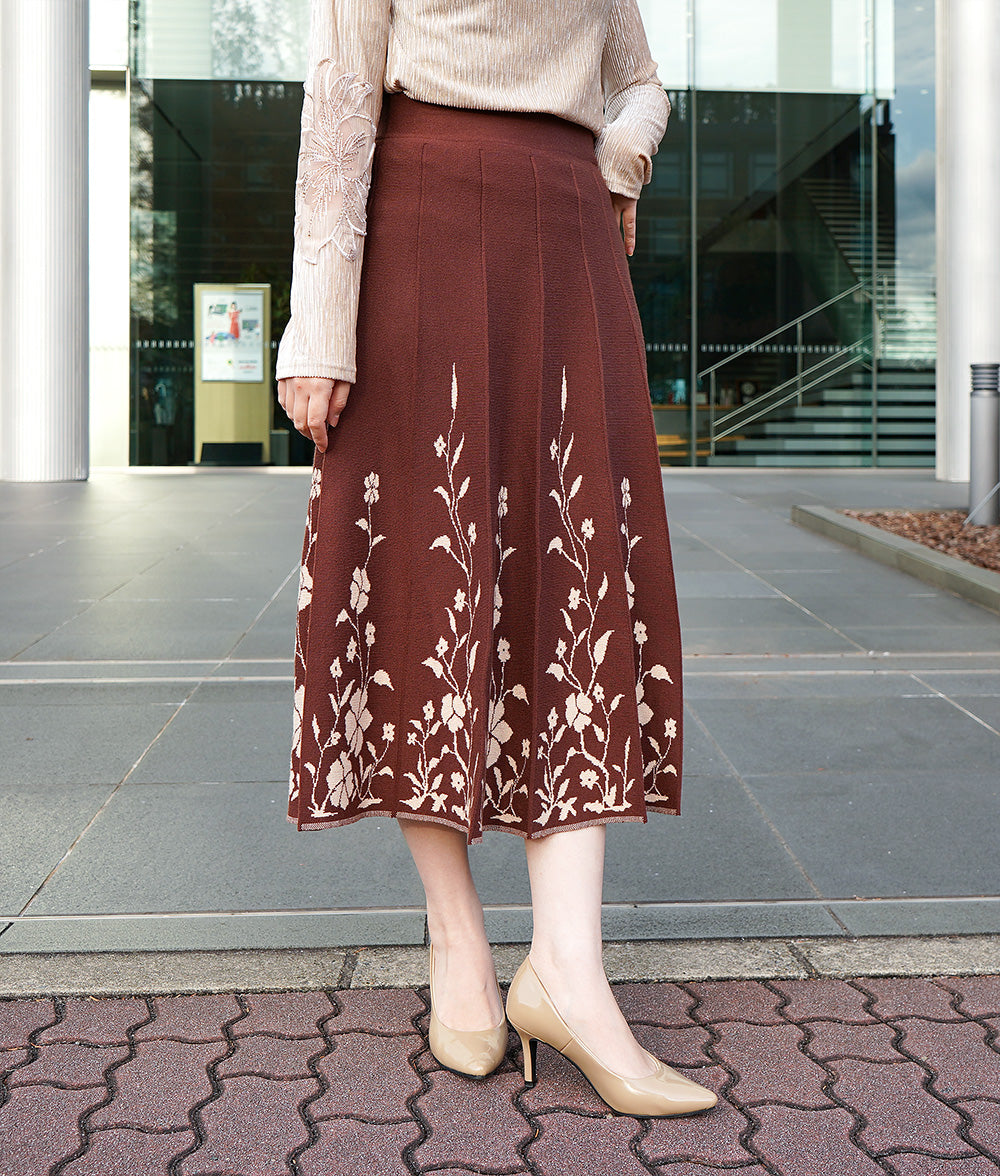 Beautiful silhouette pedicel knit skirt
