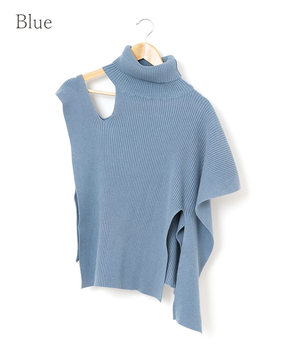 【SALE】Exquisitely balanced asymmetric knit