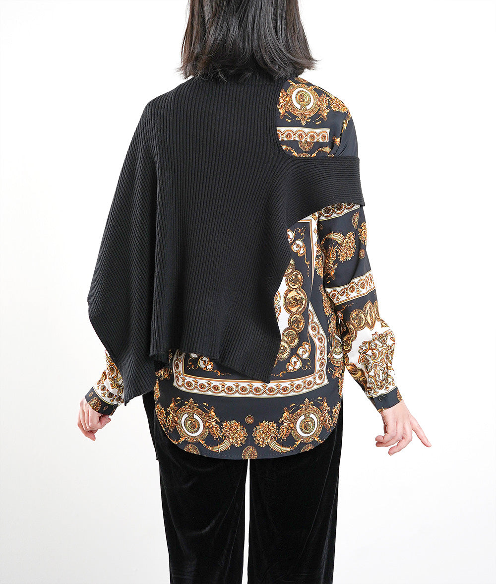 【SALE】Exquisitely balanced asymmetric knit