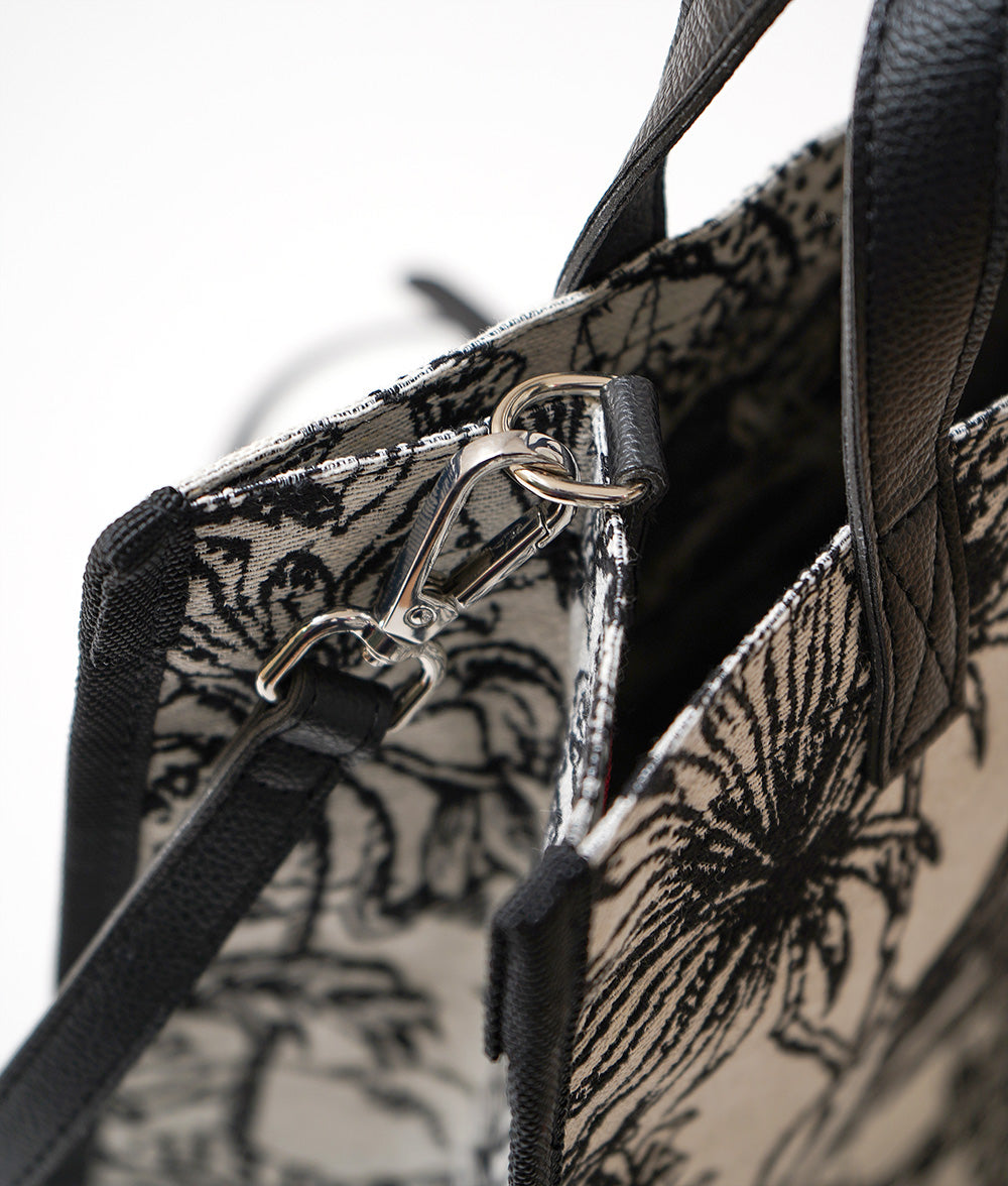 Elegant jacquard woven 2way bag