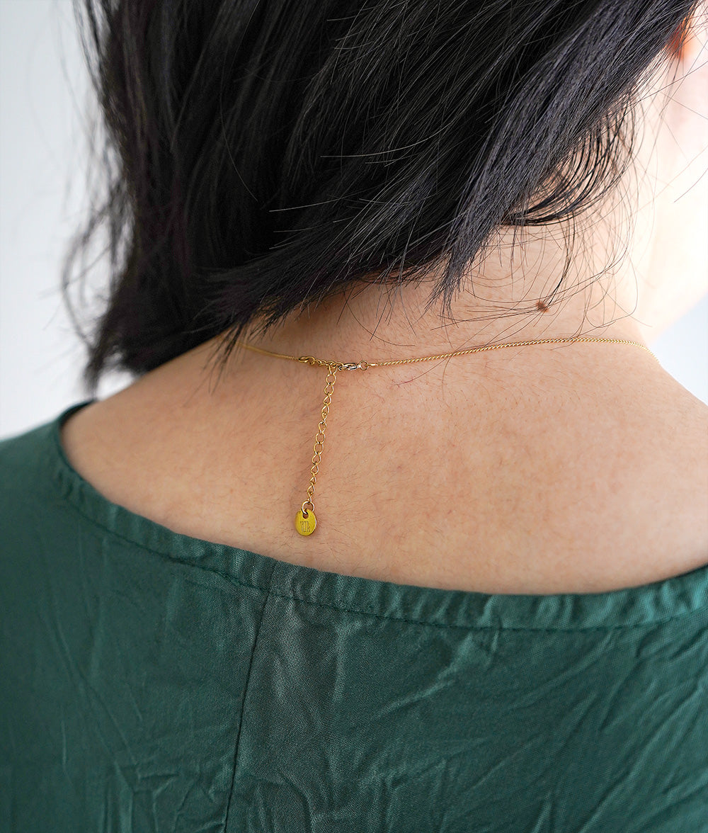【SALE】Cheese motif gold necklace