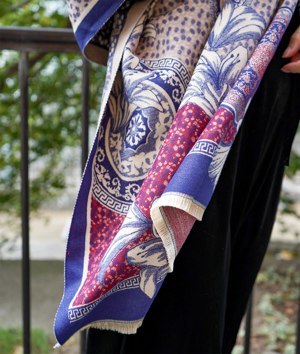 Moroccan flower oversized stole