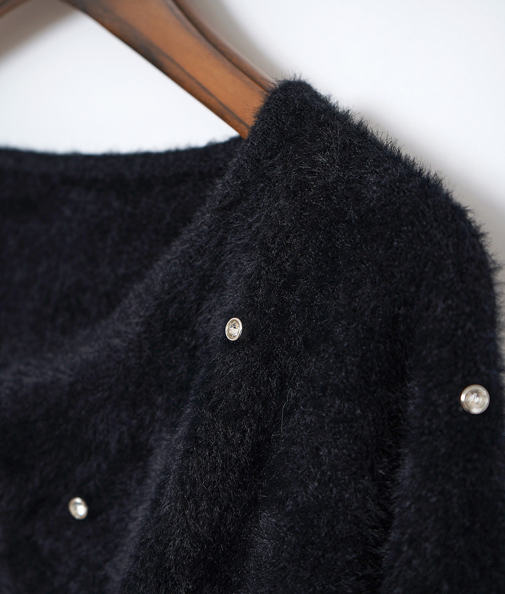 Sparkly and fluffy cardigan