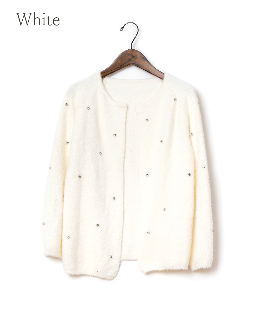 Sparkly and fluffy cardigan