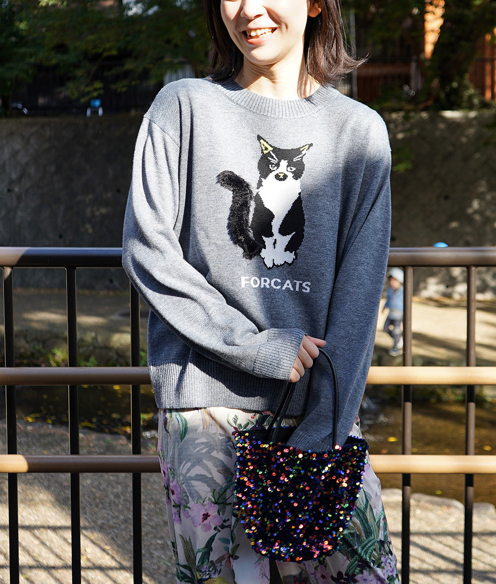 A must-see for fashionistas! cat knit