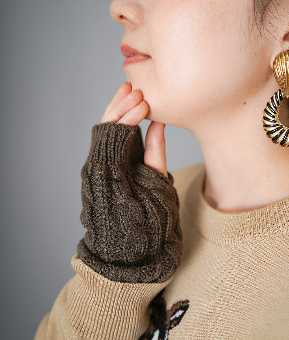 Cable Braided long arm warmers