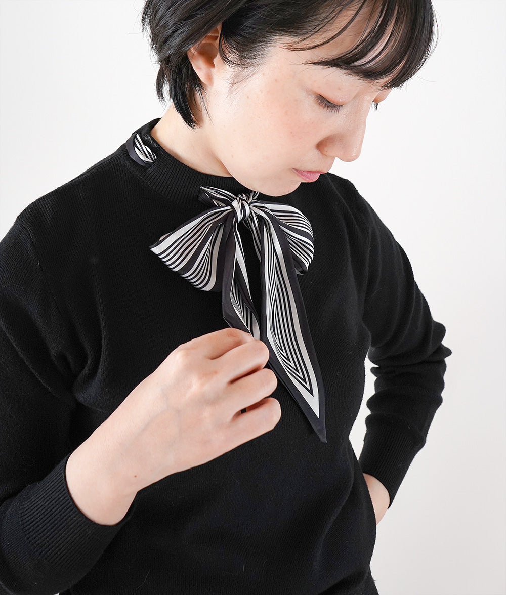 Striped ribbon knit