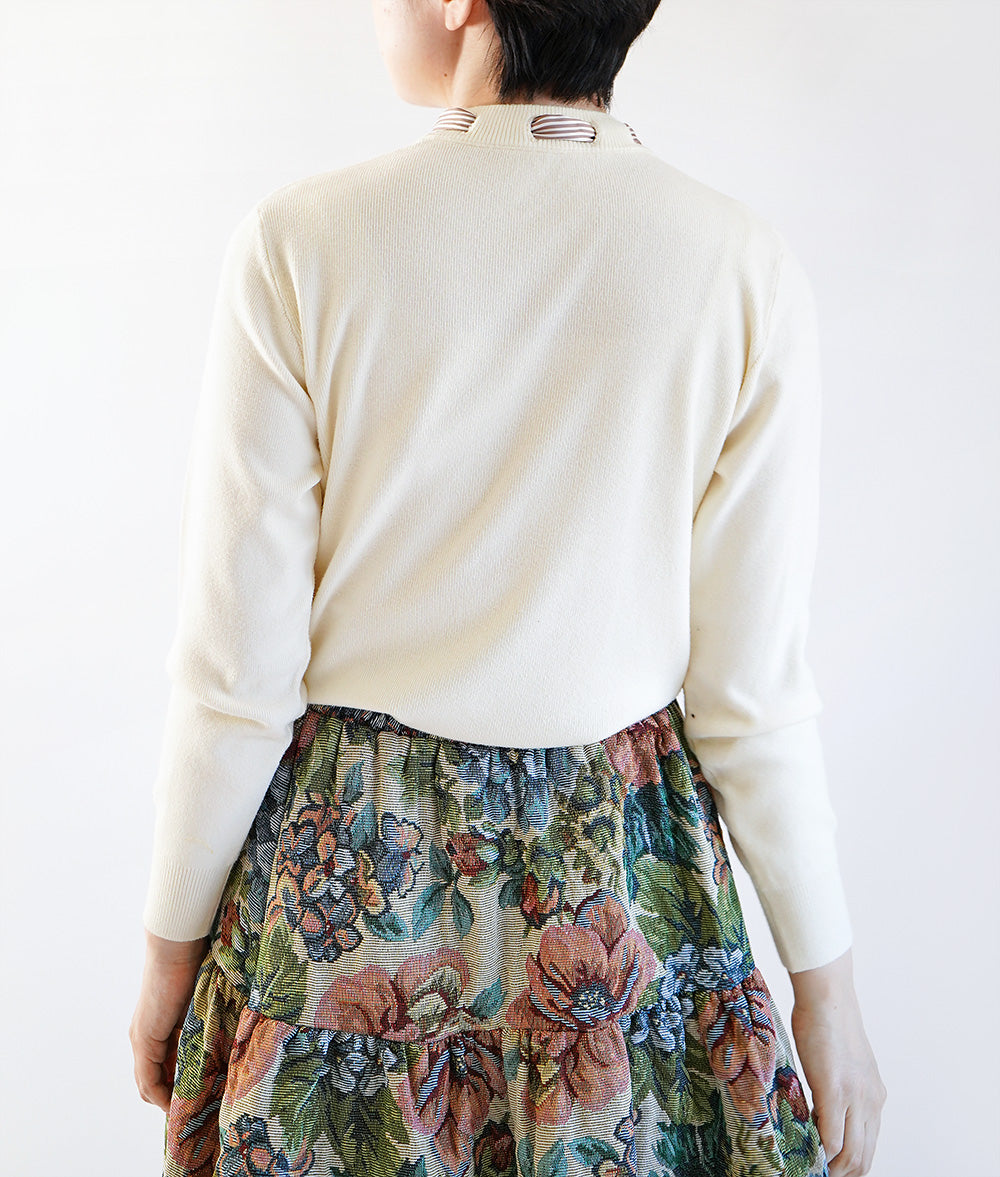 Striped ribbon knit