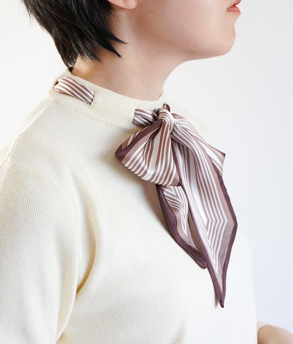 Striped ribbon knit