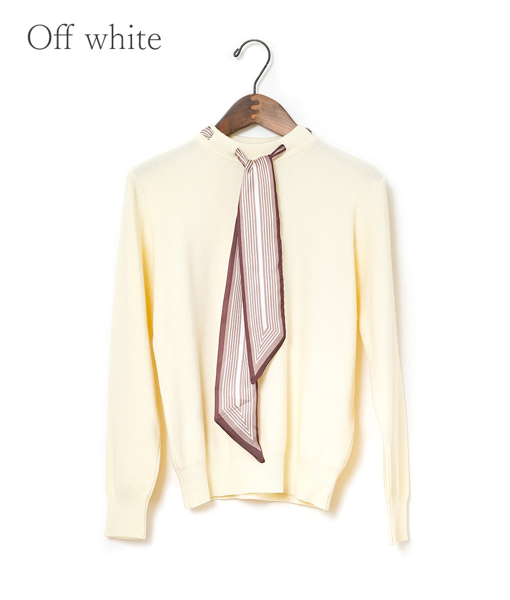 Striped ribbon knit