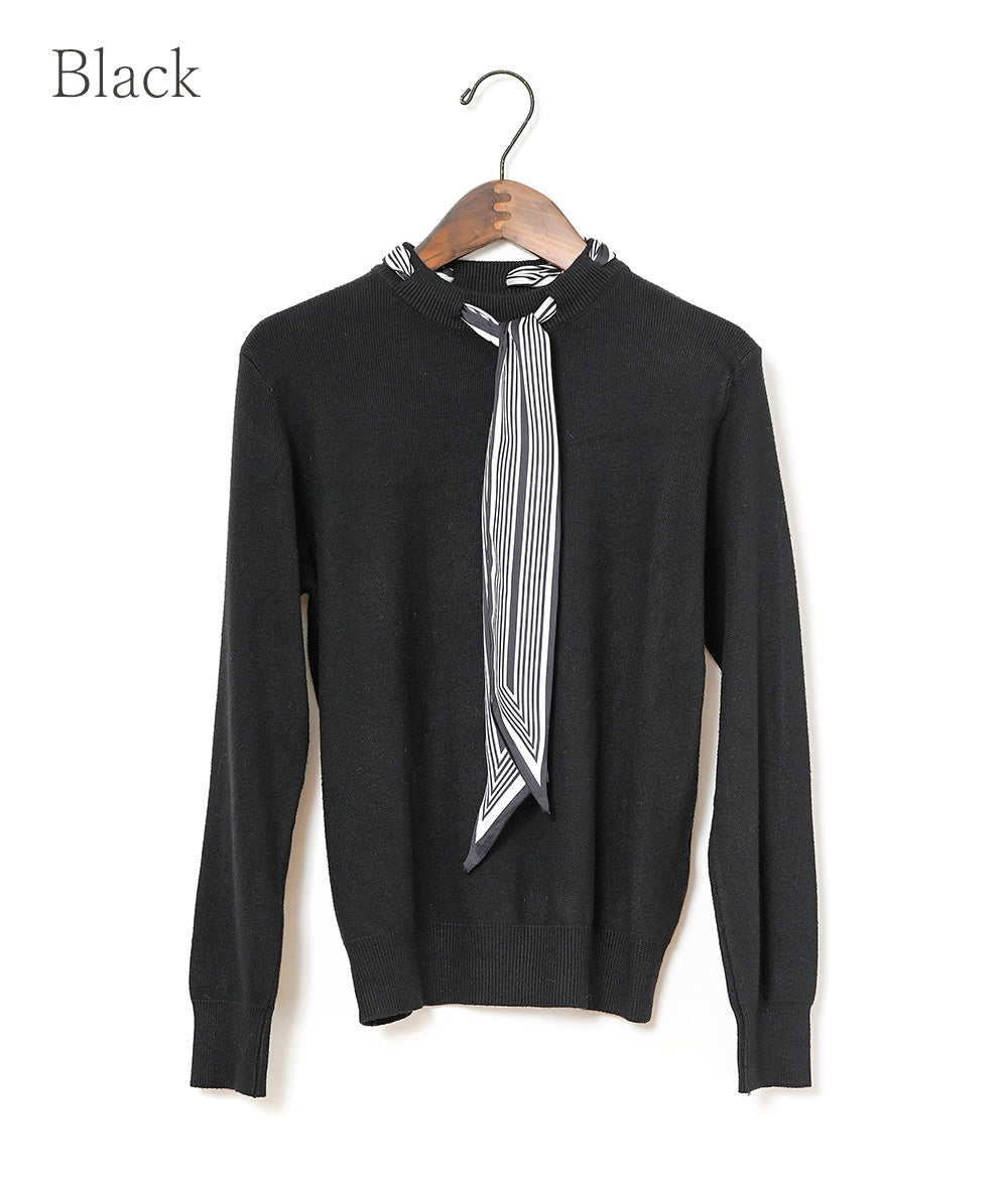 Striped ribbon knit