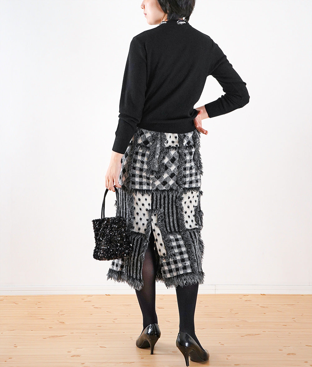 Striped ribbon knit