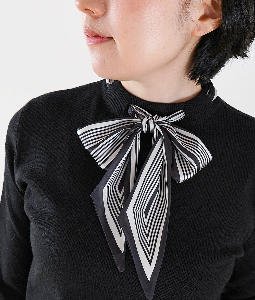 Striped ribbon knit
