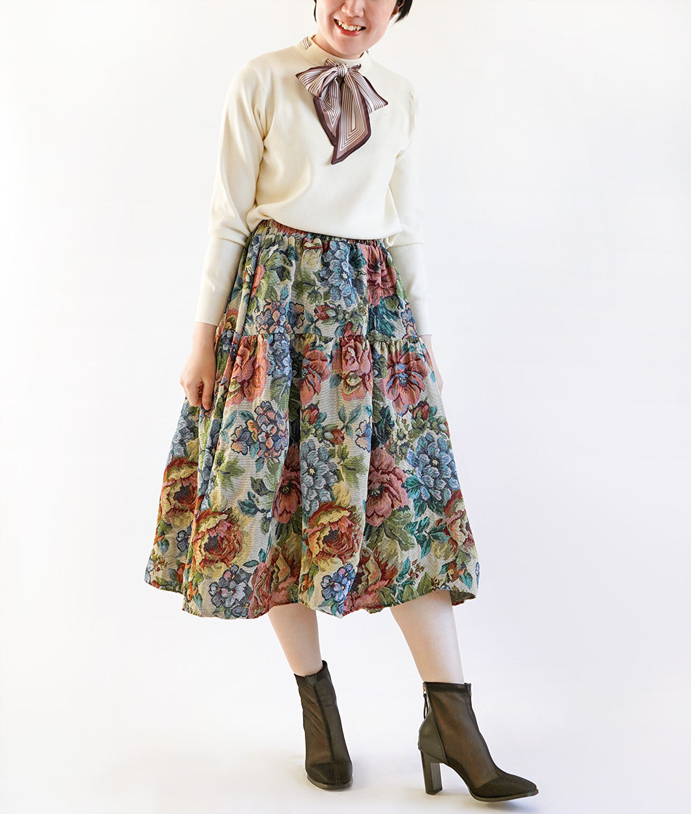 Striped ribbon knit