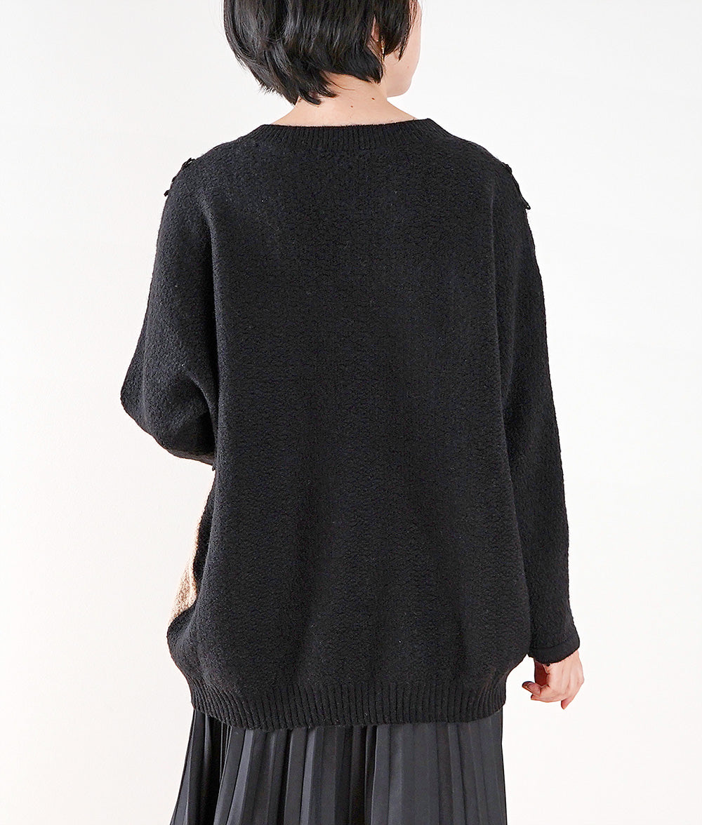 Lace and sweet bicolor knit