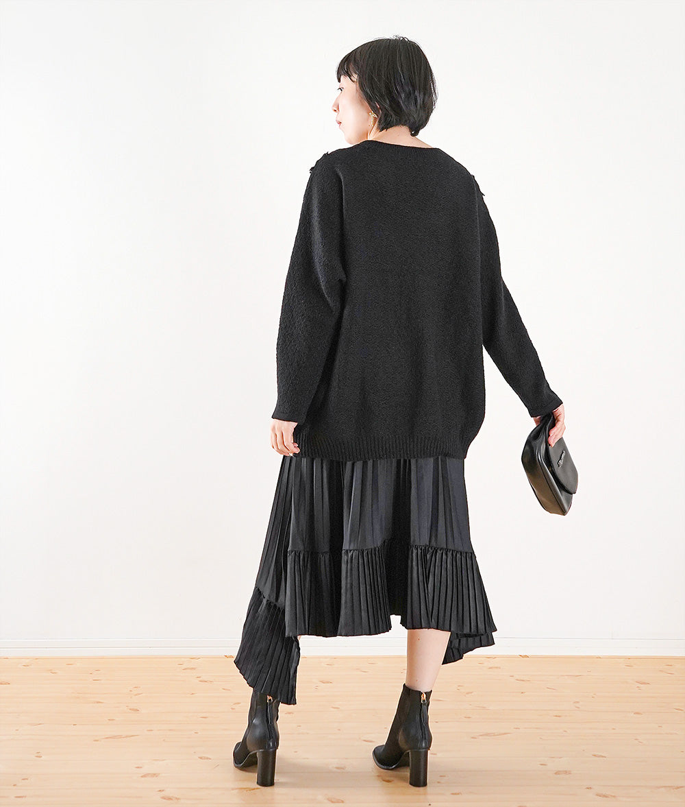 Lace and sweet bicolor knit