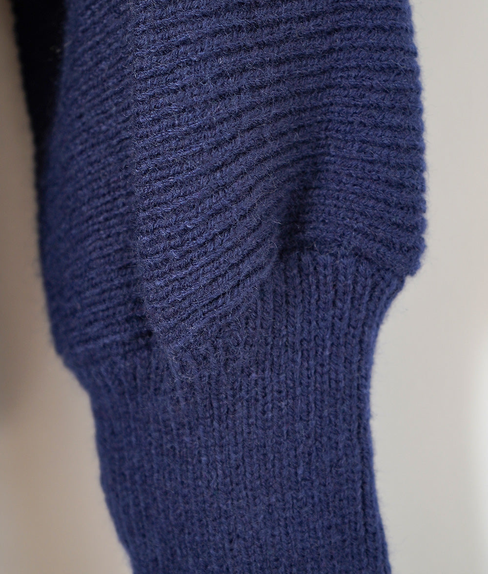 Denim & Pointy sleeve knit