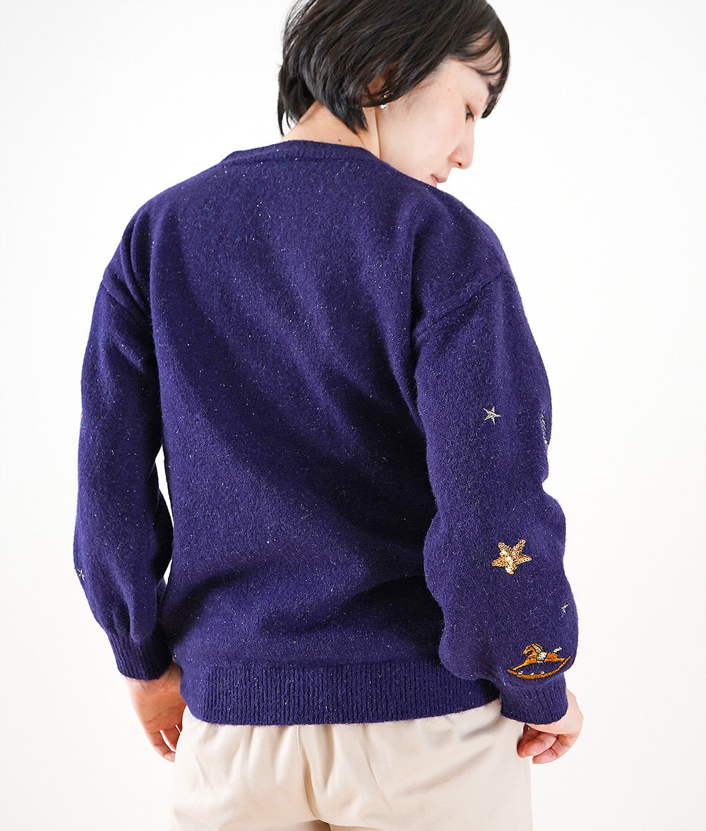 Night Sky Stars and Carousel Knit