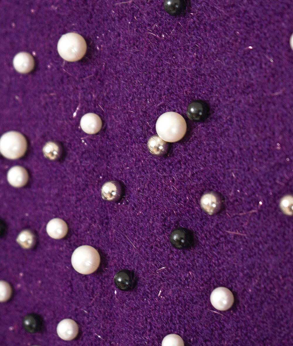 【SALE】Sparkling knit of pearl and lame