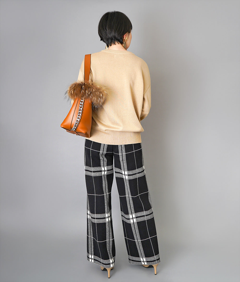 Almighty plaid knit pants