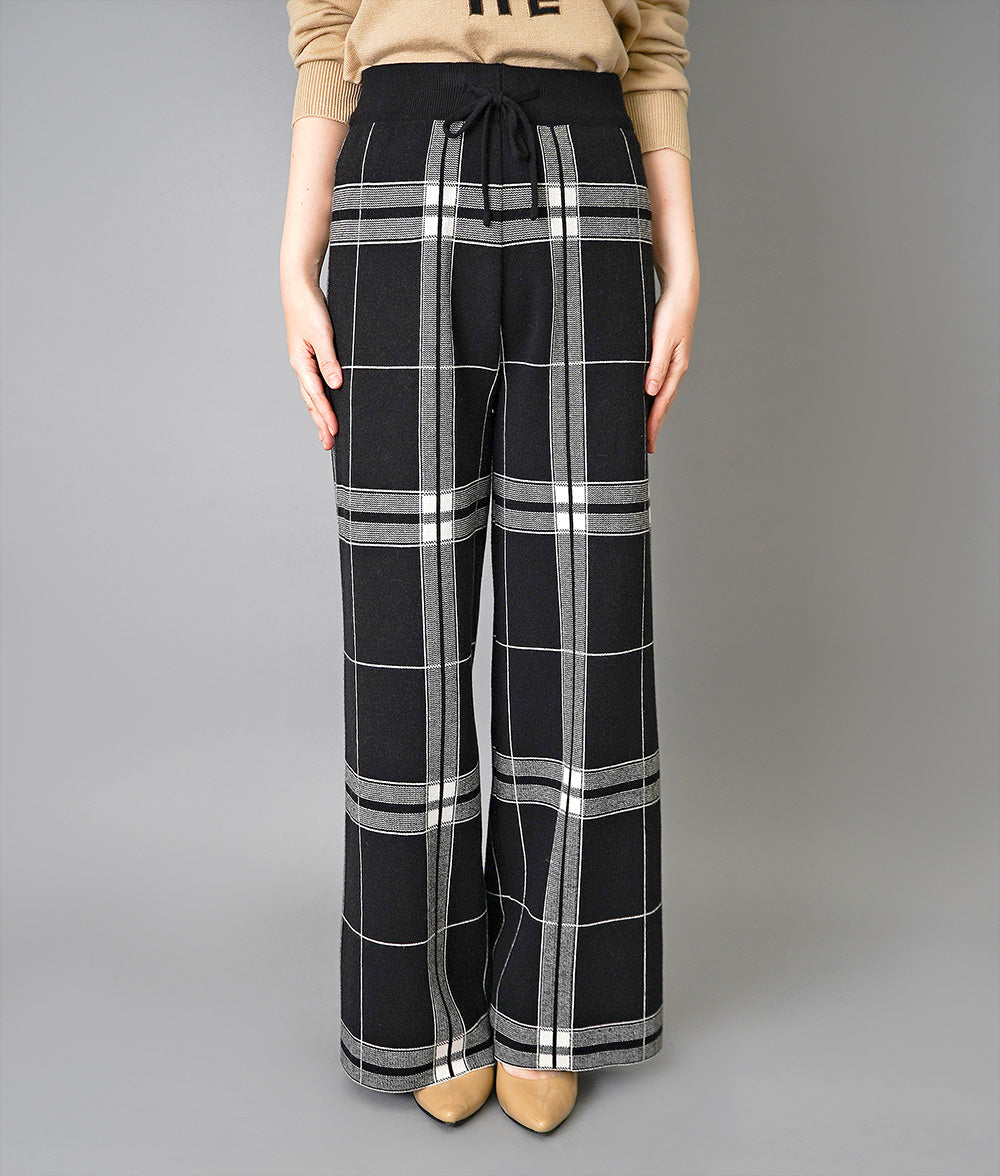 Almighty plaid knit pants