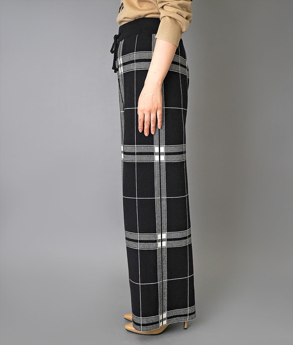 Almighty plaid knit pants