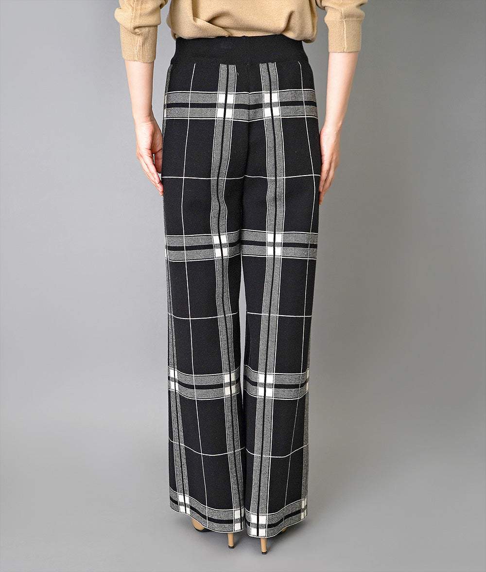 Almighty plaid knit pants