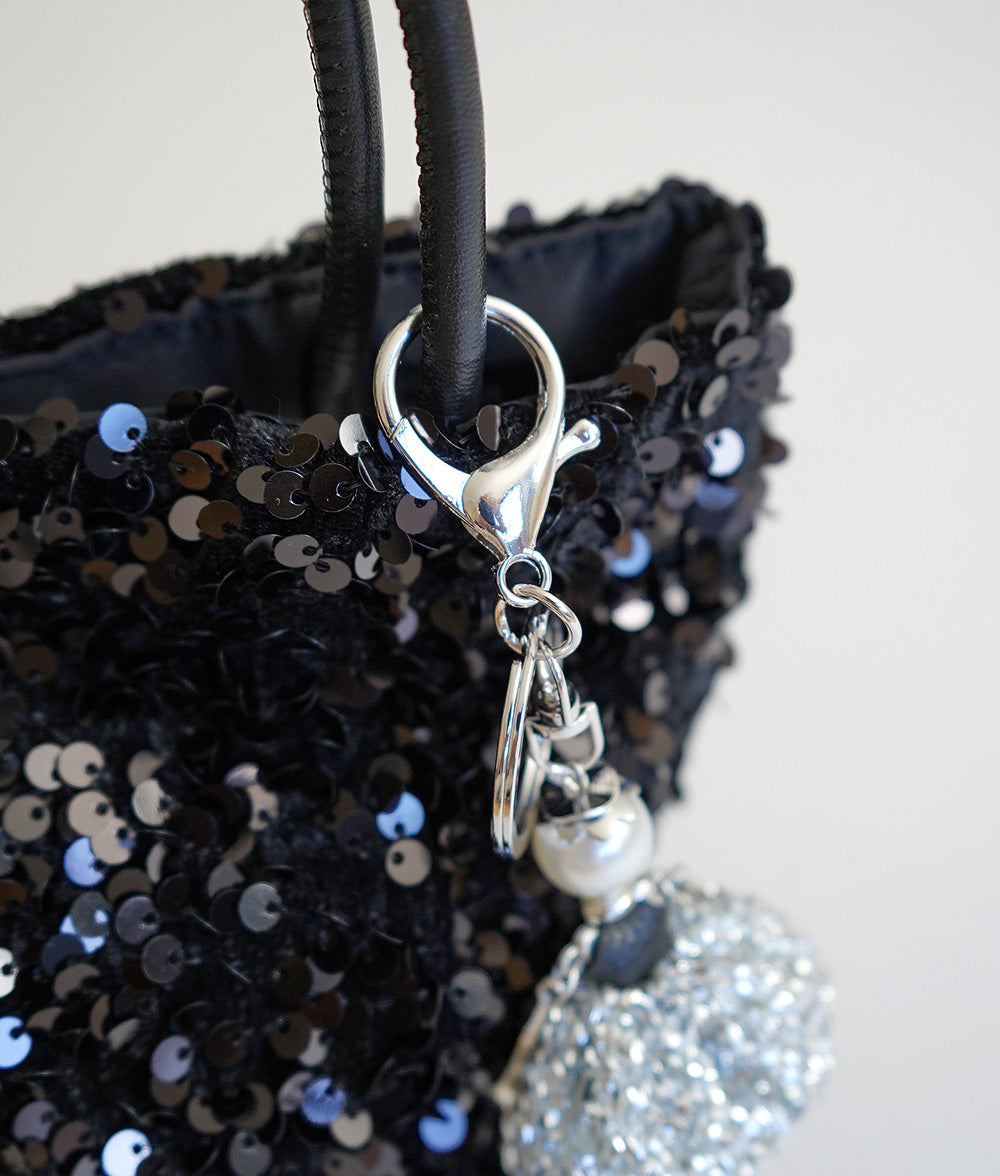Glitter doll keychain