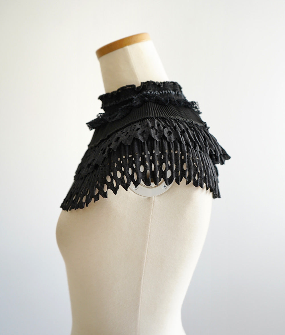 Gothic cutwork lace collar