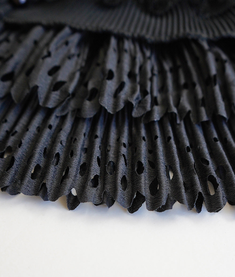Gothic cutwork lace collar