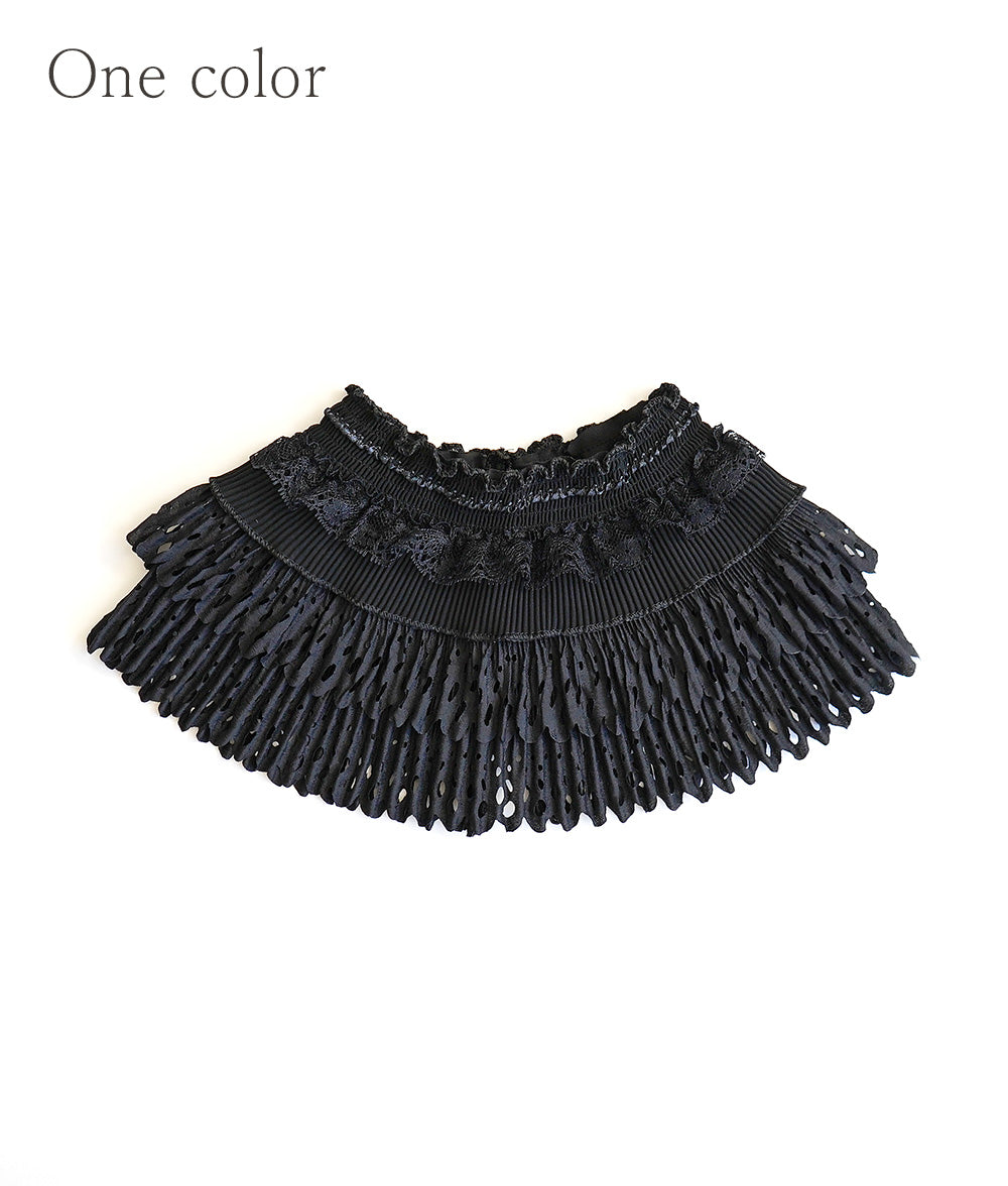 Gothic cutwork lace collar
