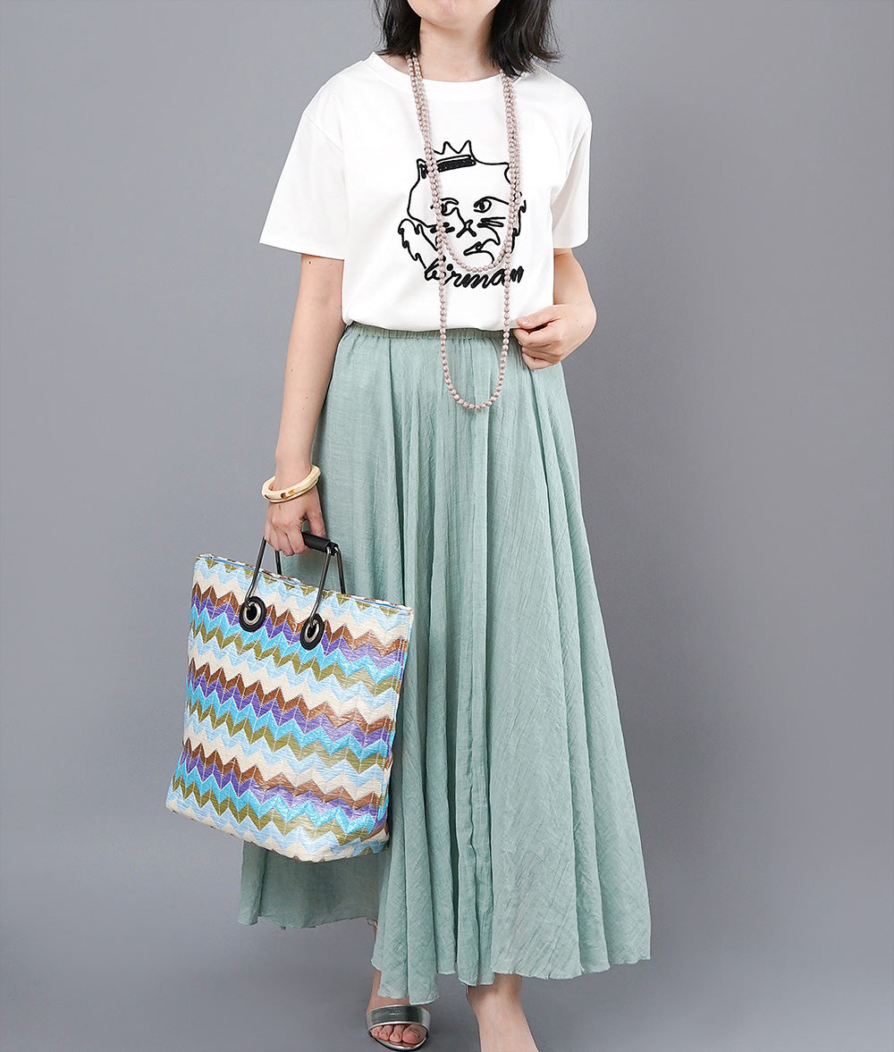 【SALE】Colorful chevron striped tote