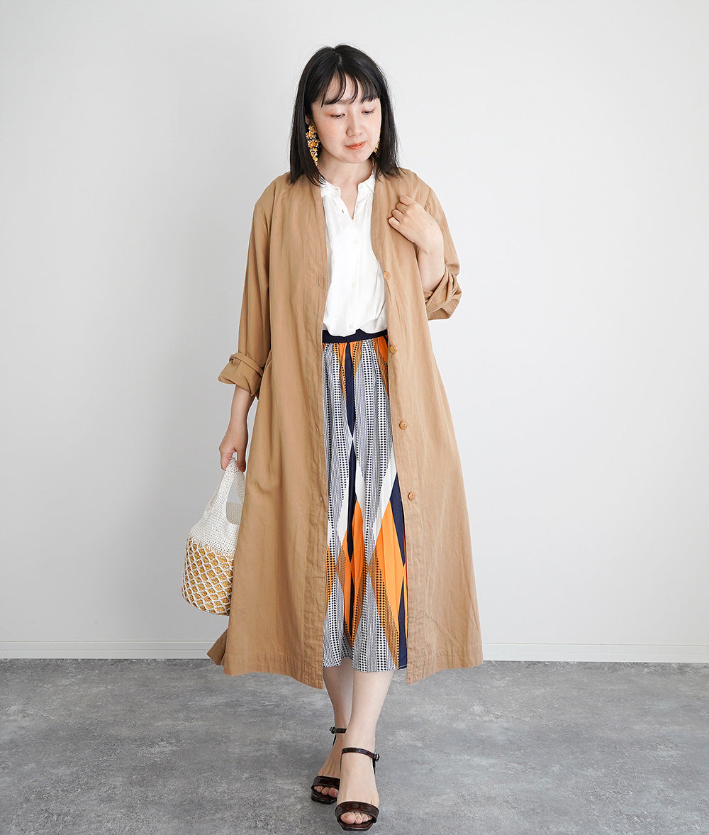 【SALE】Sophisticated no-color long coat