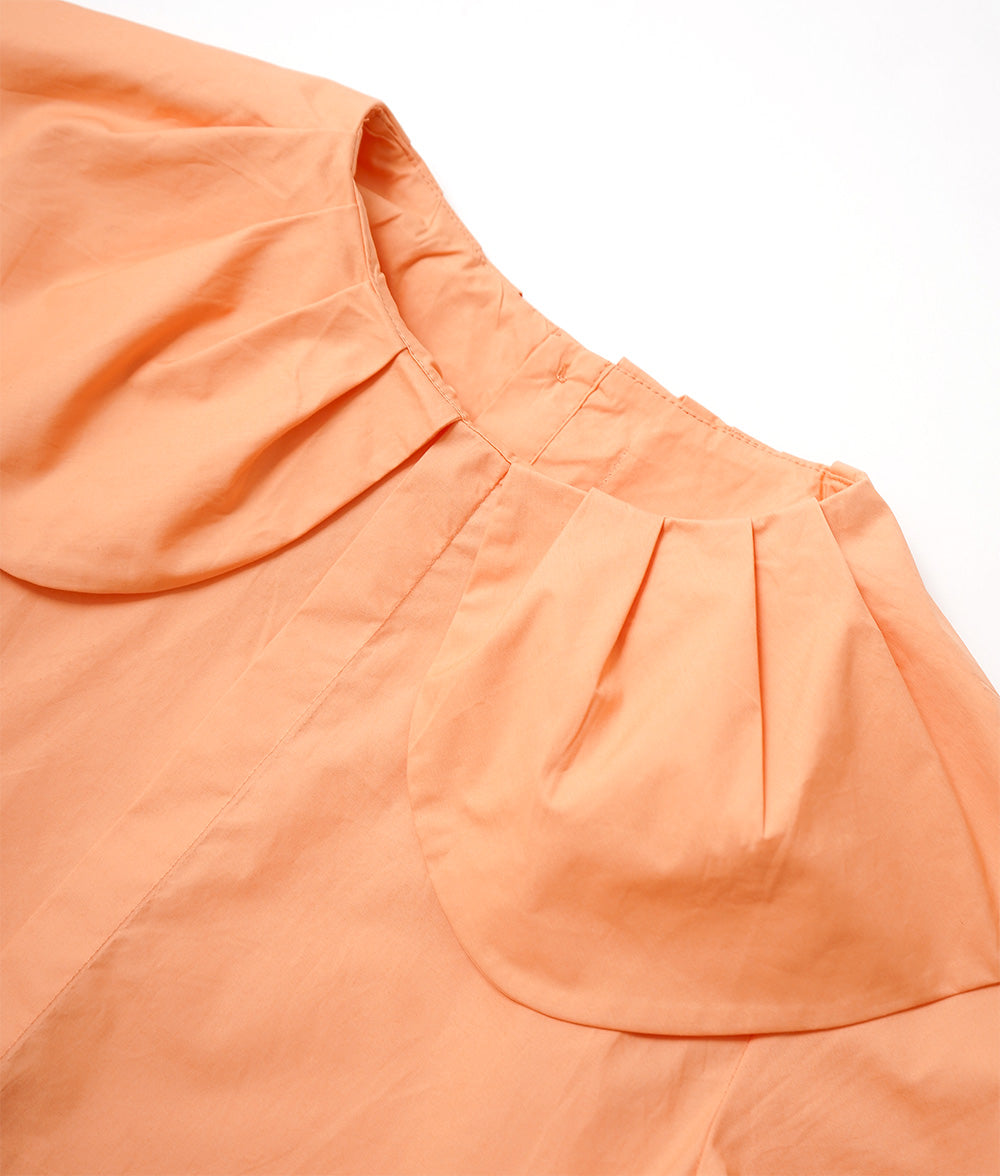 【SALE】Big collar blouse like petals