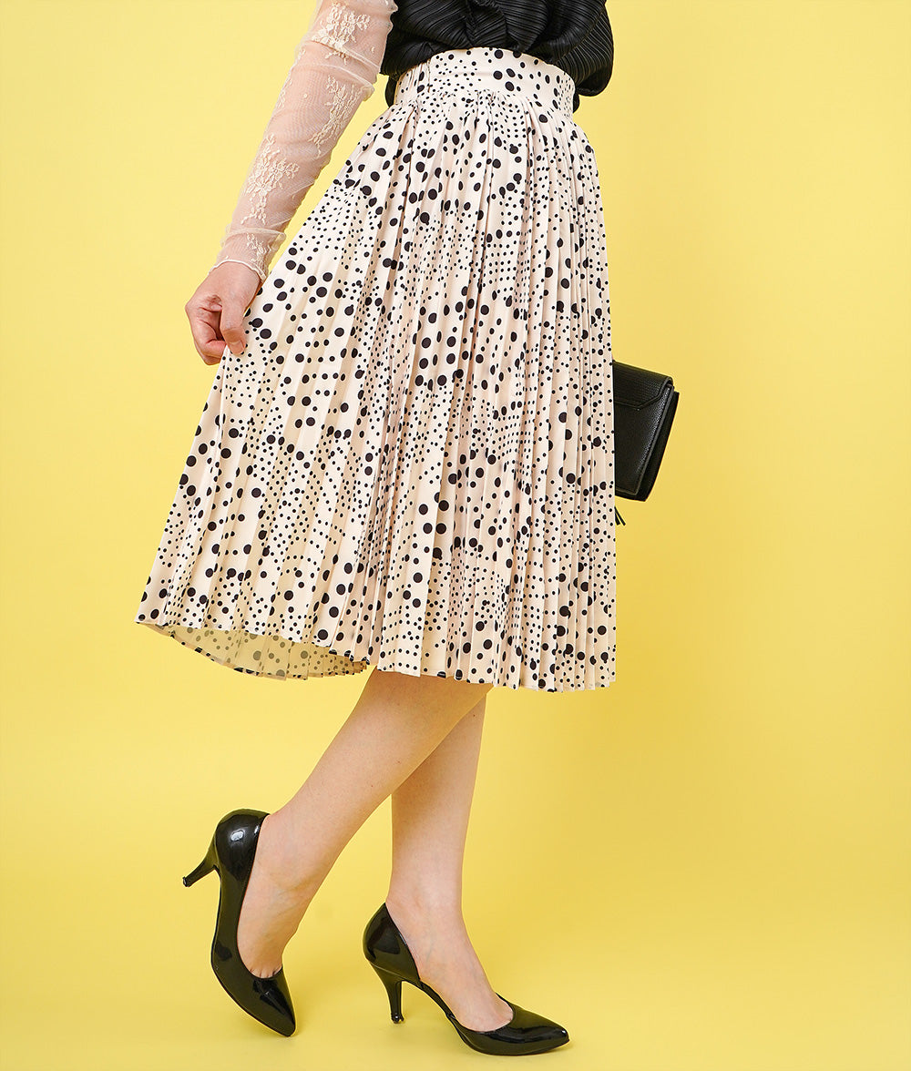 【SALE】Random dot feminine skirt