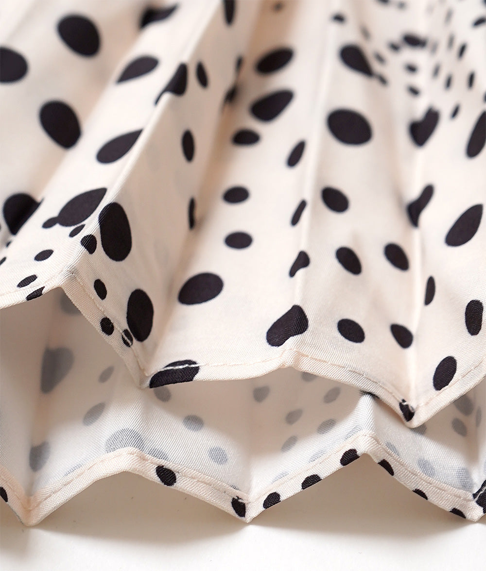 【SALE】Random dot feminine skirt