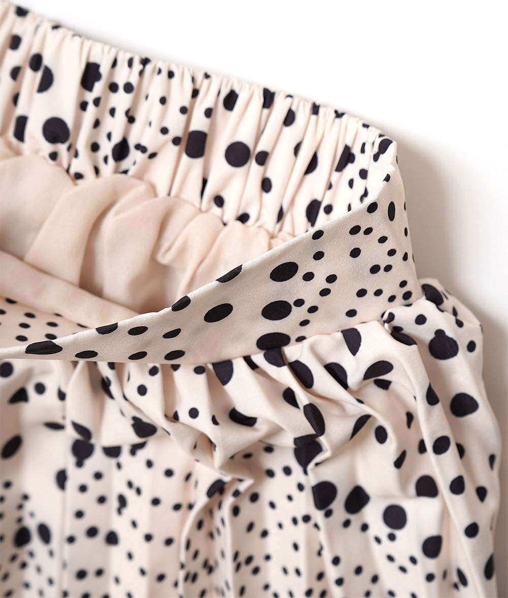 【SALE】Random dot feminine skirt