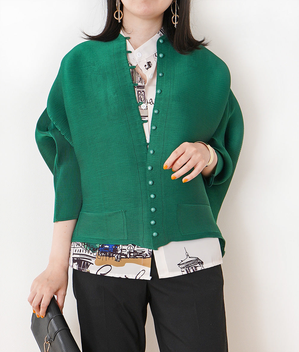 【SALE】Loose and unique pleated cardigan