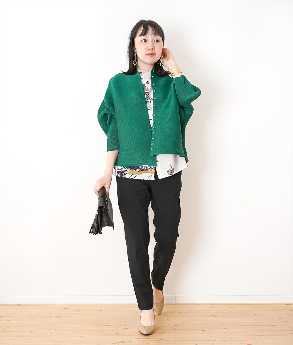 【SALE】Loose and unique pleated cardigan